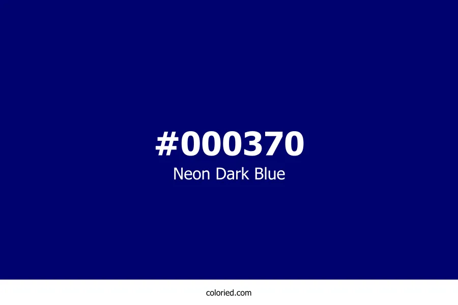 Neon Dark Blue Color