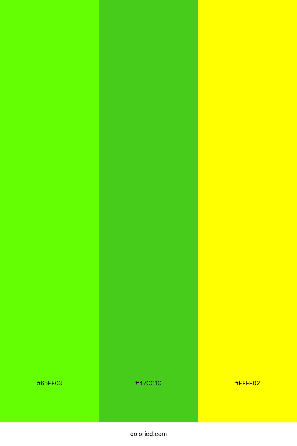 Neon Green and Bright Yellow Color Palette