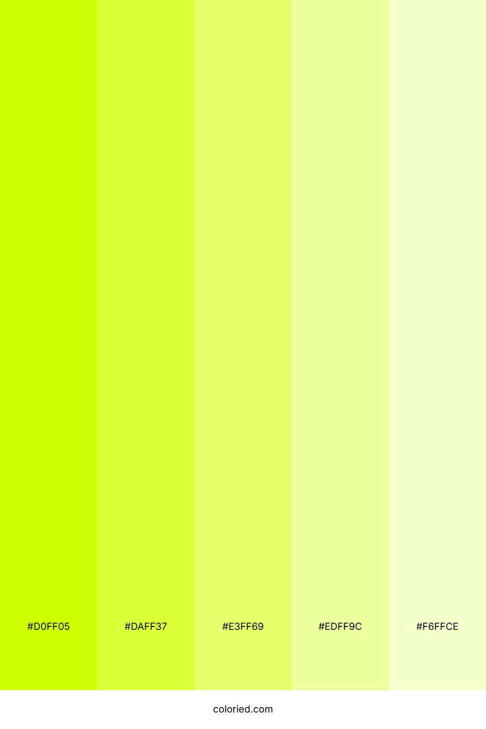 Neon Lime and Acid Yellow Color Palette
