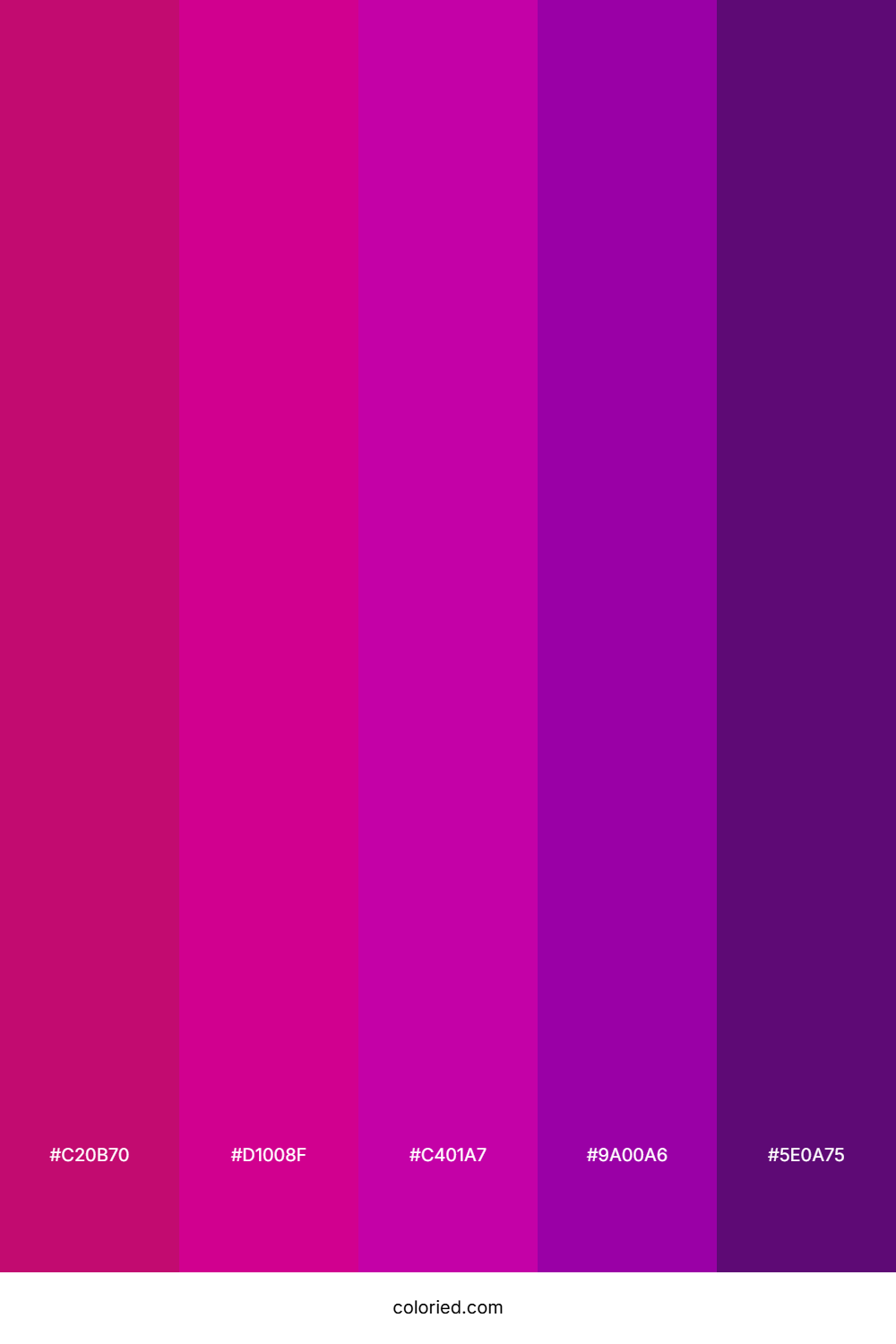 Neon Magenta Dream Color Palette