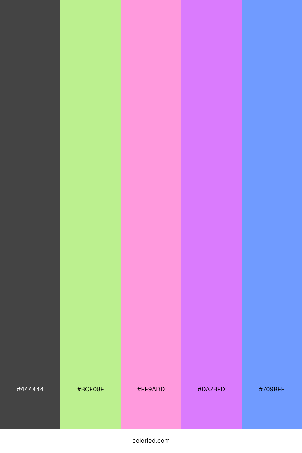 Neon Meadow Twilight Color Palette