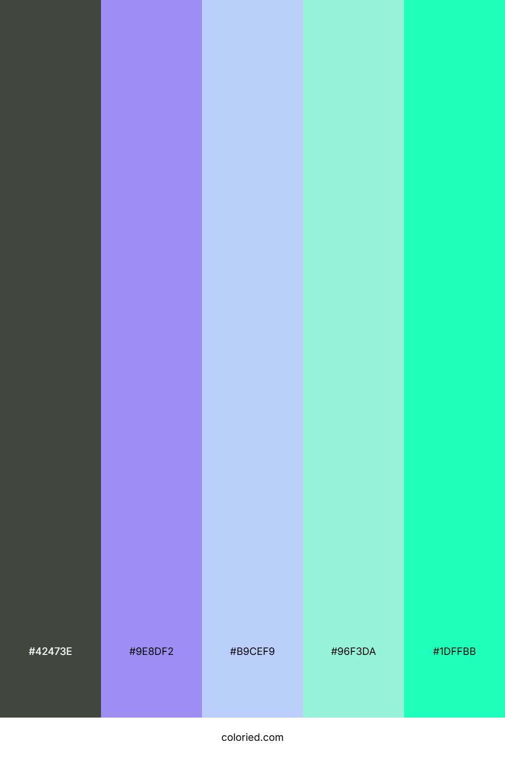 Neon Mint Splash Palette