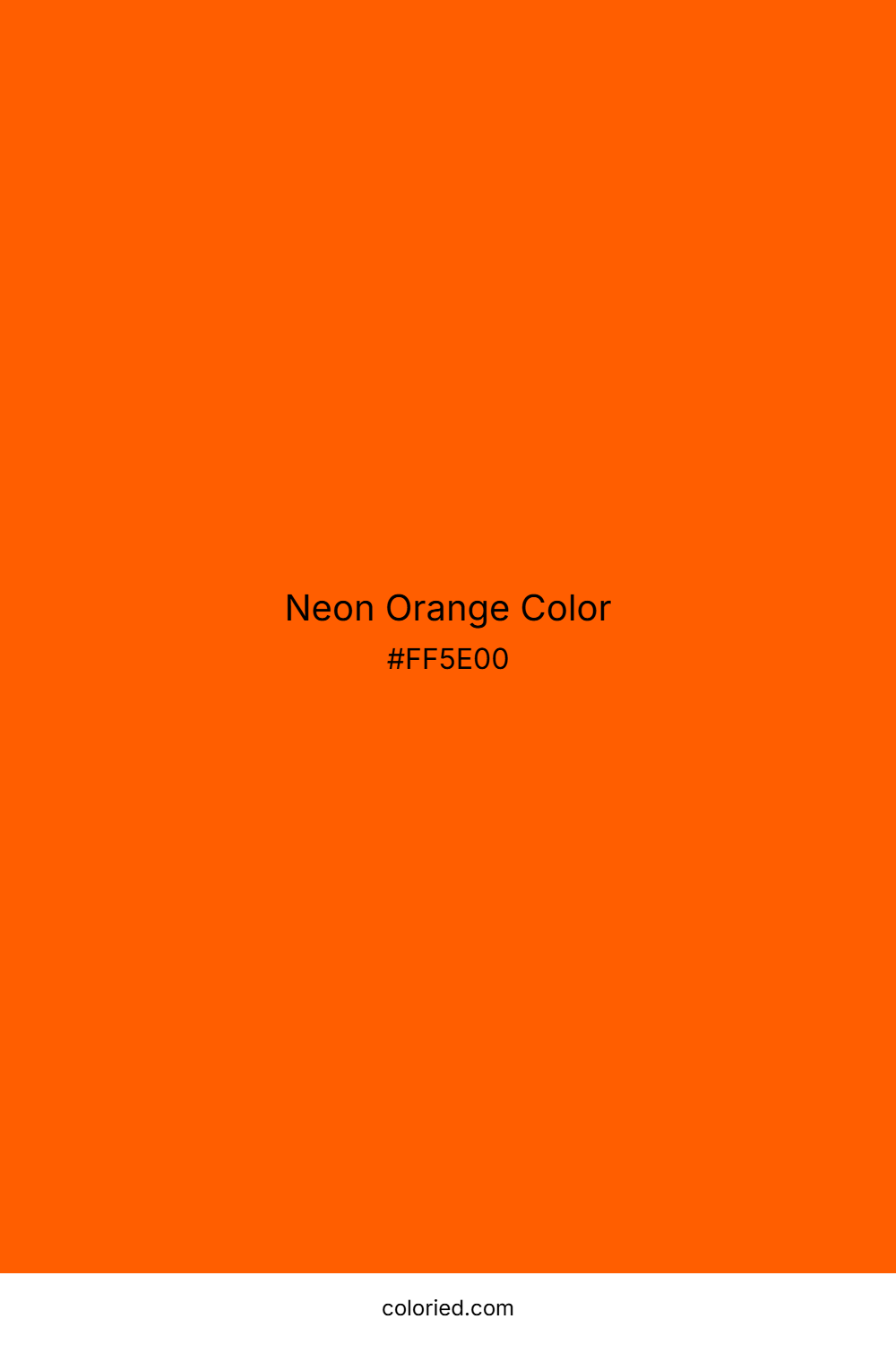 Neon Orange Color