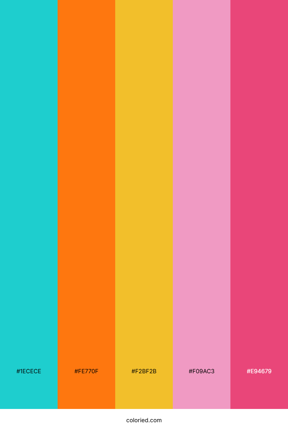 Neon Pop Carnival Color Palette