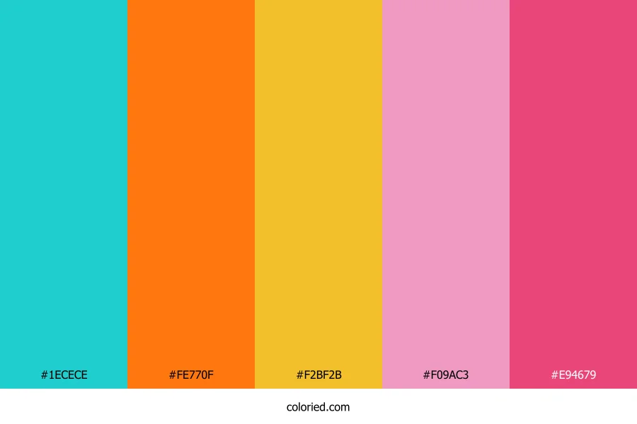 Neon Pop Carnival Color Palette