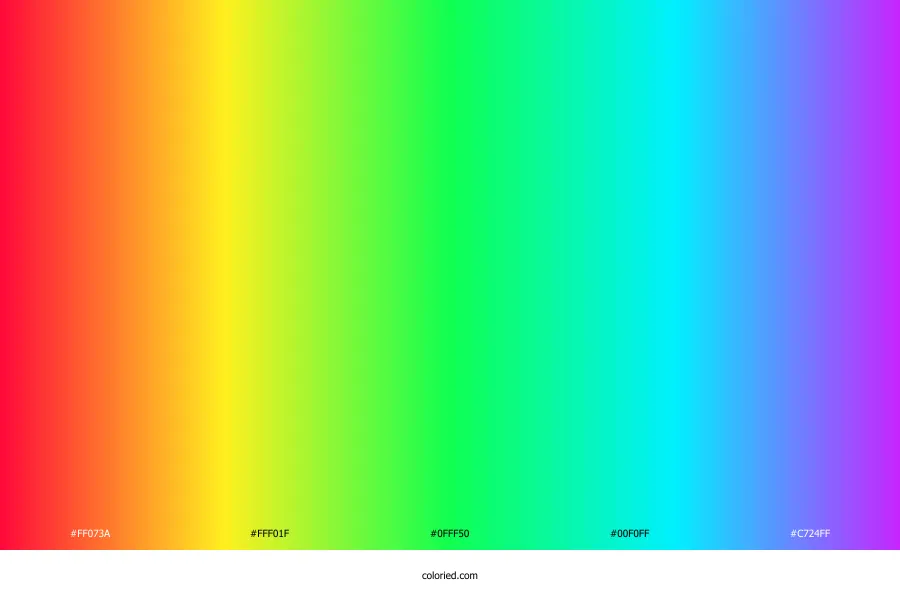 Neon Rainbow Gradient