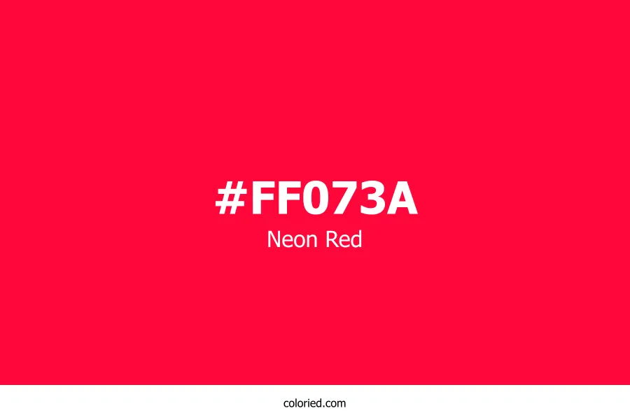 Neon Red Color Hex Code