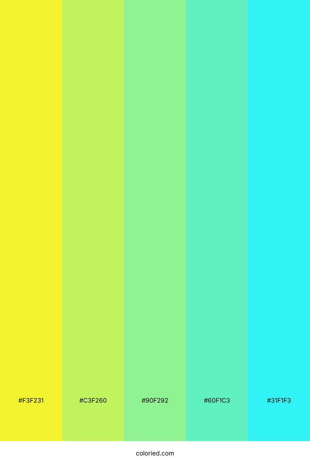Neon Spring Tide Color Palette