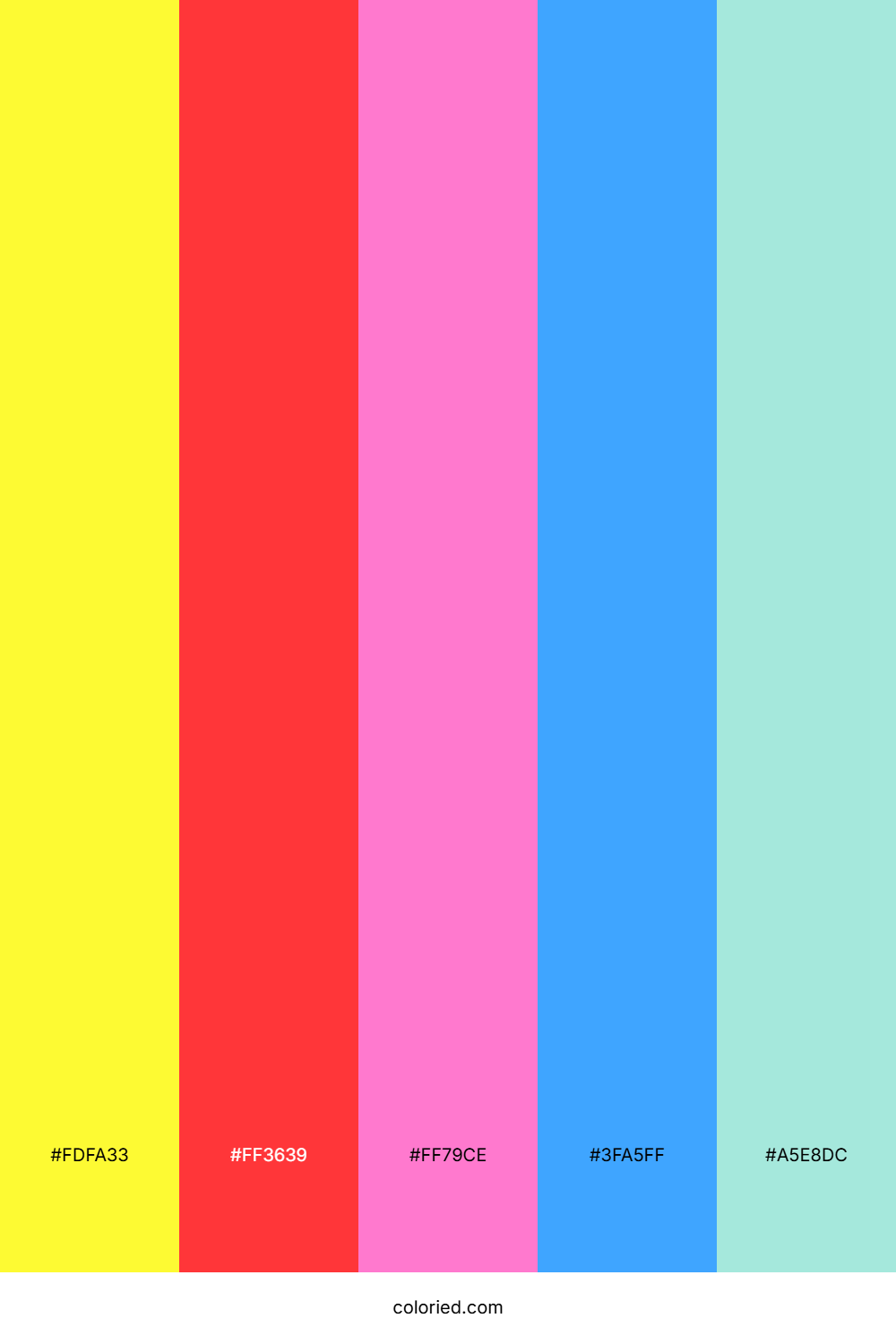 Neon Sunrise Glow Palette