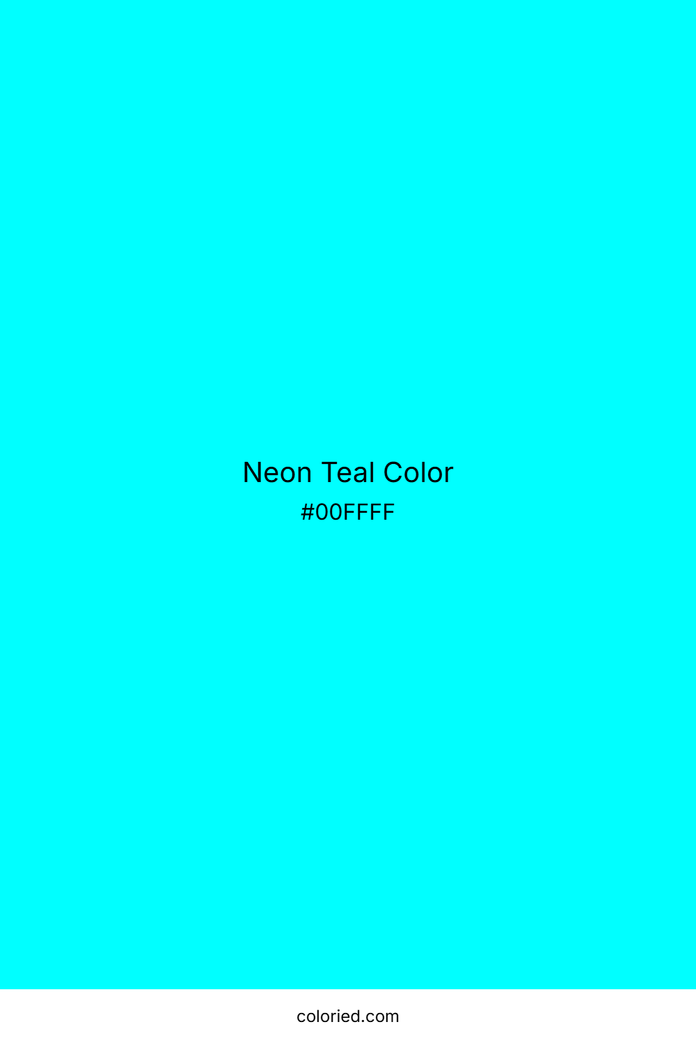Neon Teal Color
