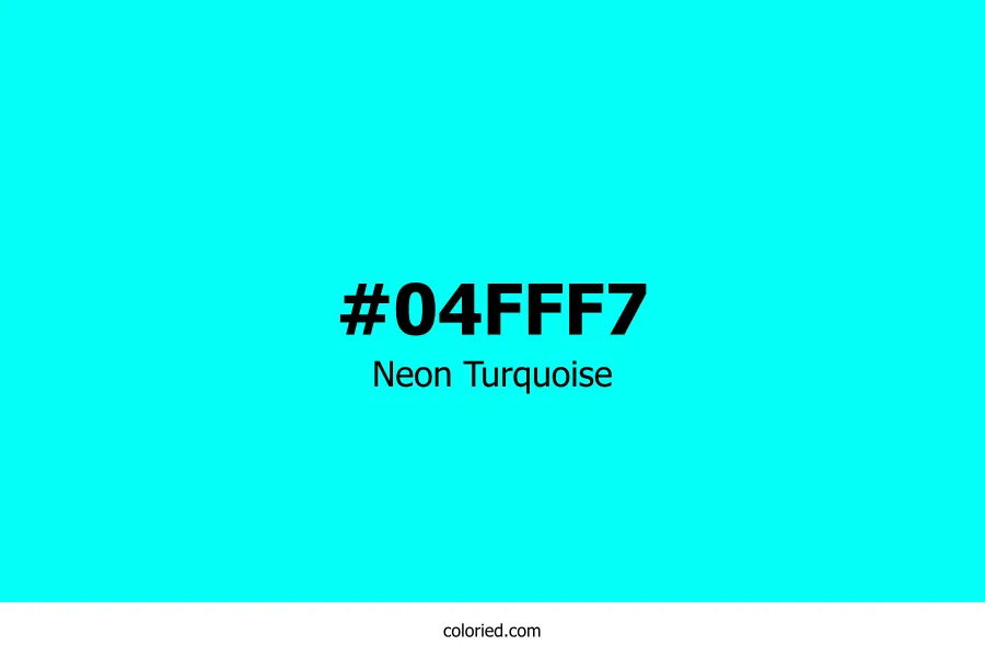 Neon Turquoise Color