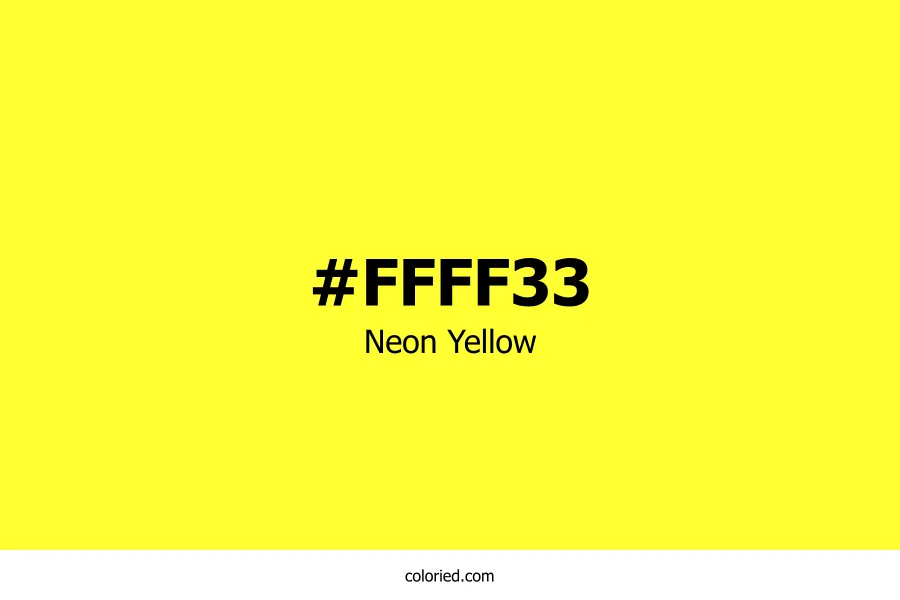 Neon Yellow Color Hex Code