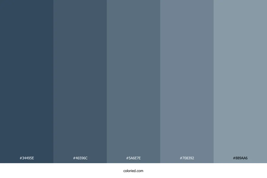 Neutral Blue Color Palette
