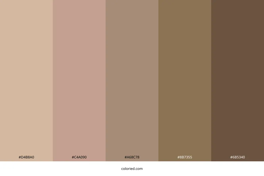 Neutral Brown Color Palette