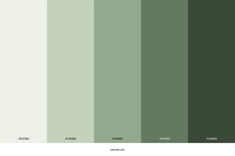Neutral Green Color Palette