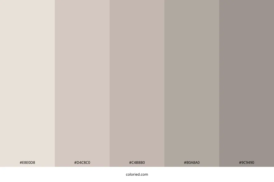 Neutral Pastel Color Palette