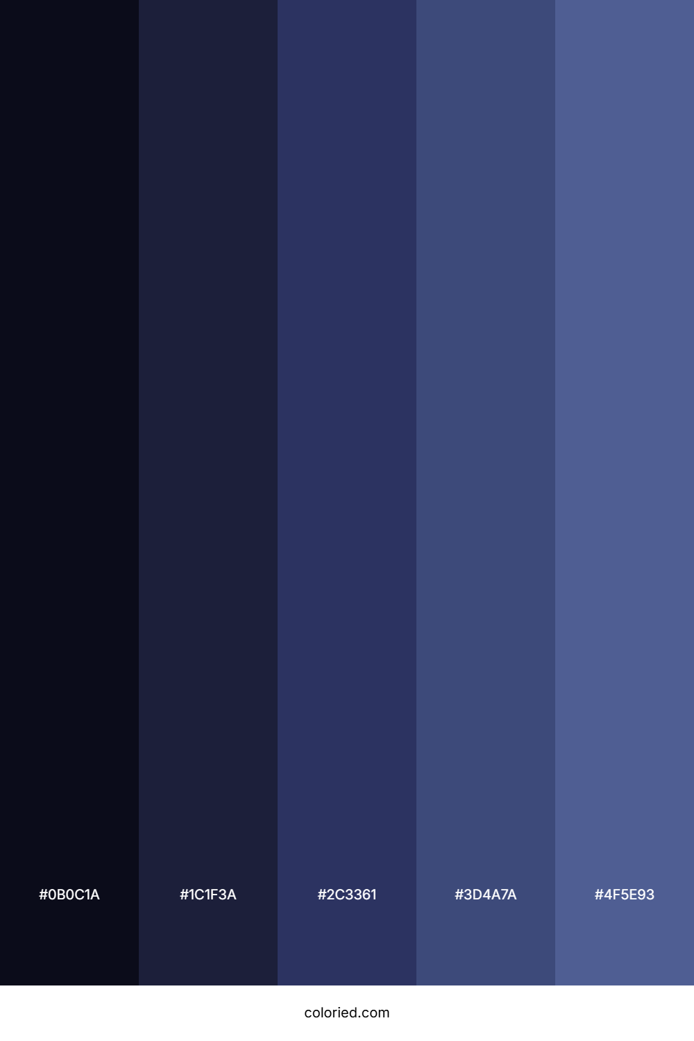 Night Gradient Color Palette