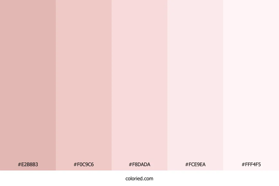 Nude Pink Pastels Color Palette