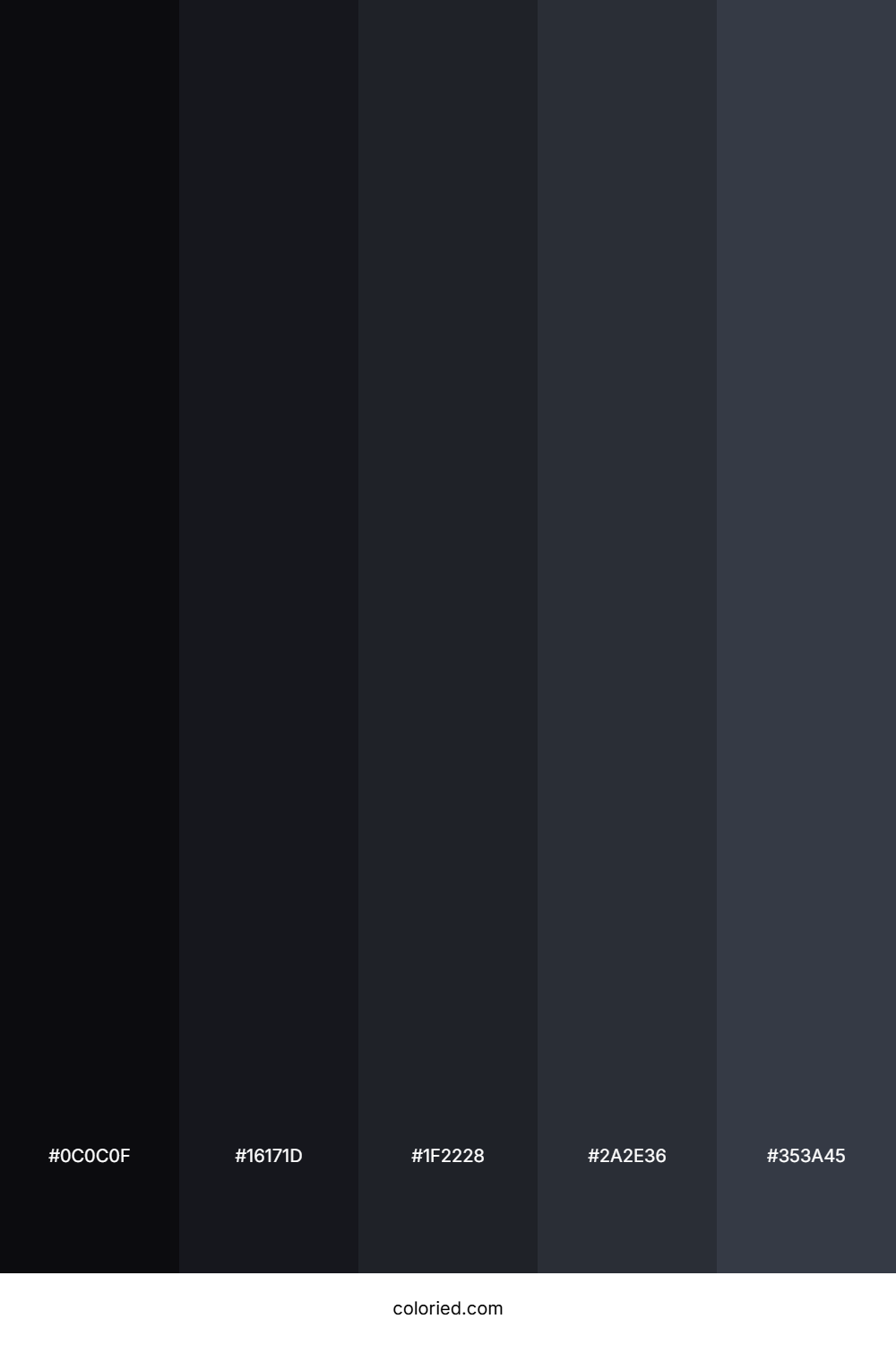 Obsidian Color Palette