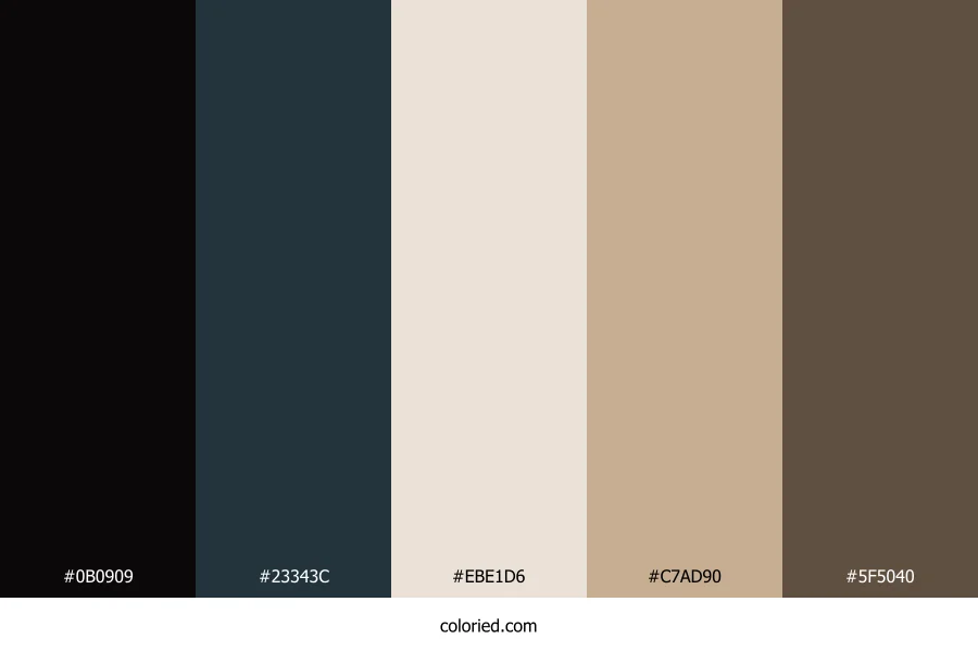 Obsidian Pine Shadow Color Palette