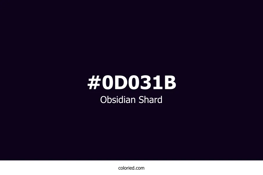 Obsidian Shard Color
