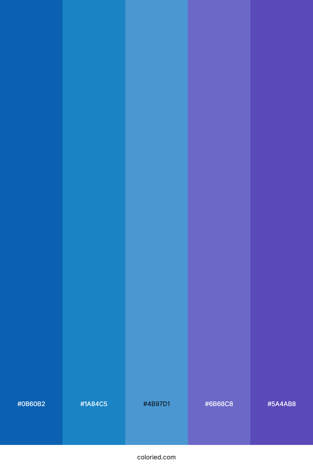 Ocean Blue and Lavender Blue Color Palette