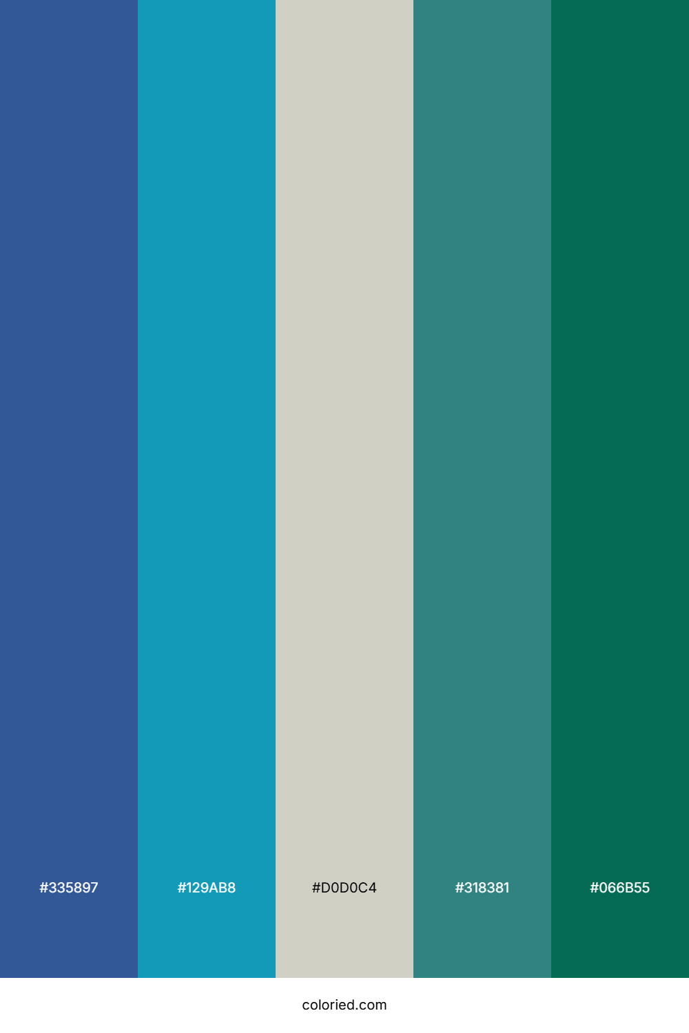 Ocean Blue And Teal Color Palette