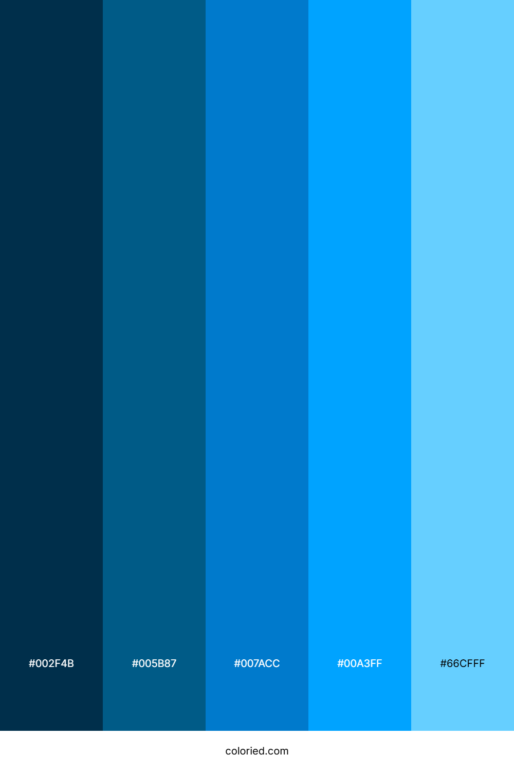 Ocean Blue Color Palette