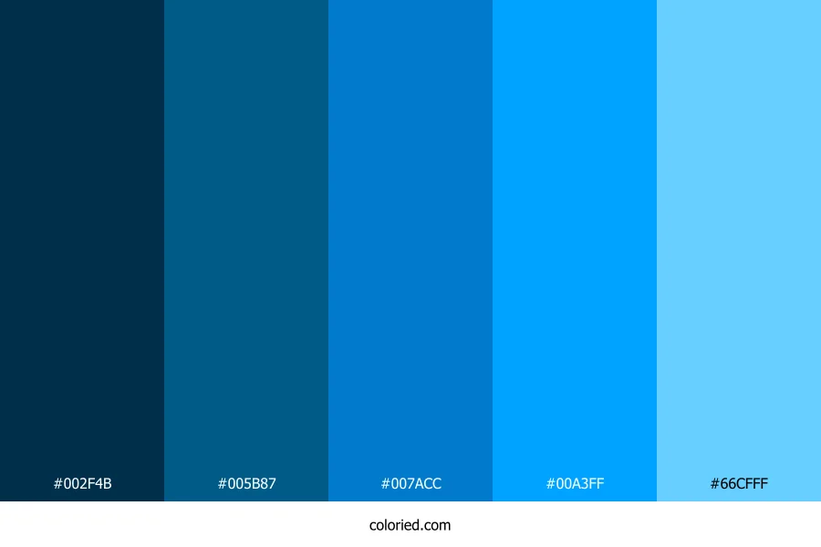 Ocean Blue Color Palette