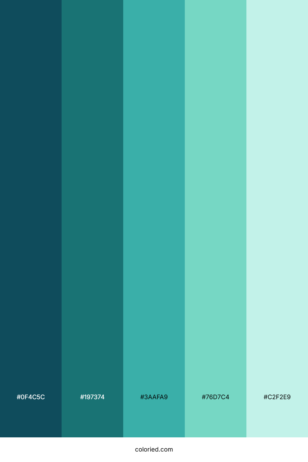 Ocean Blue Green Color Palette