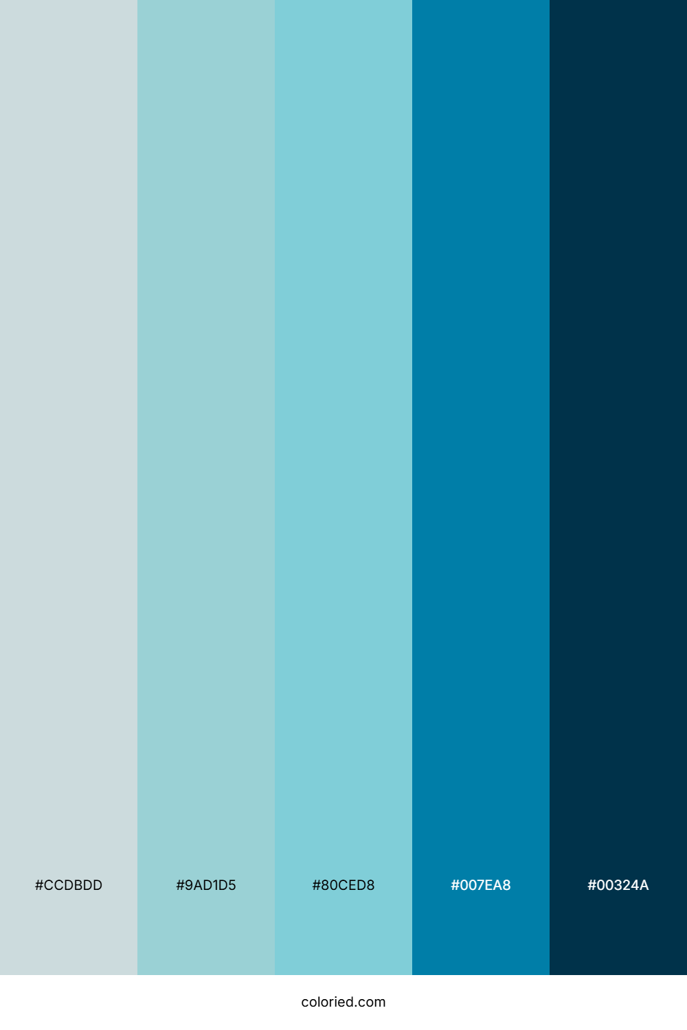 Ocean Fog Horizon Color Palette