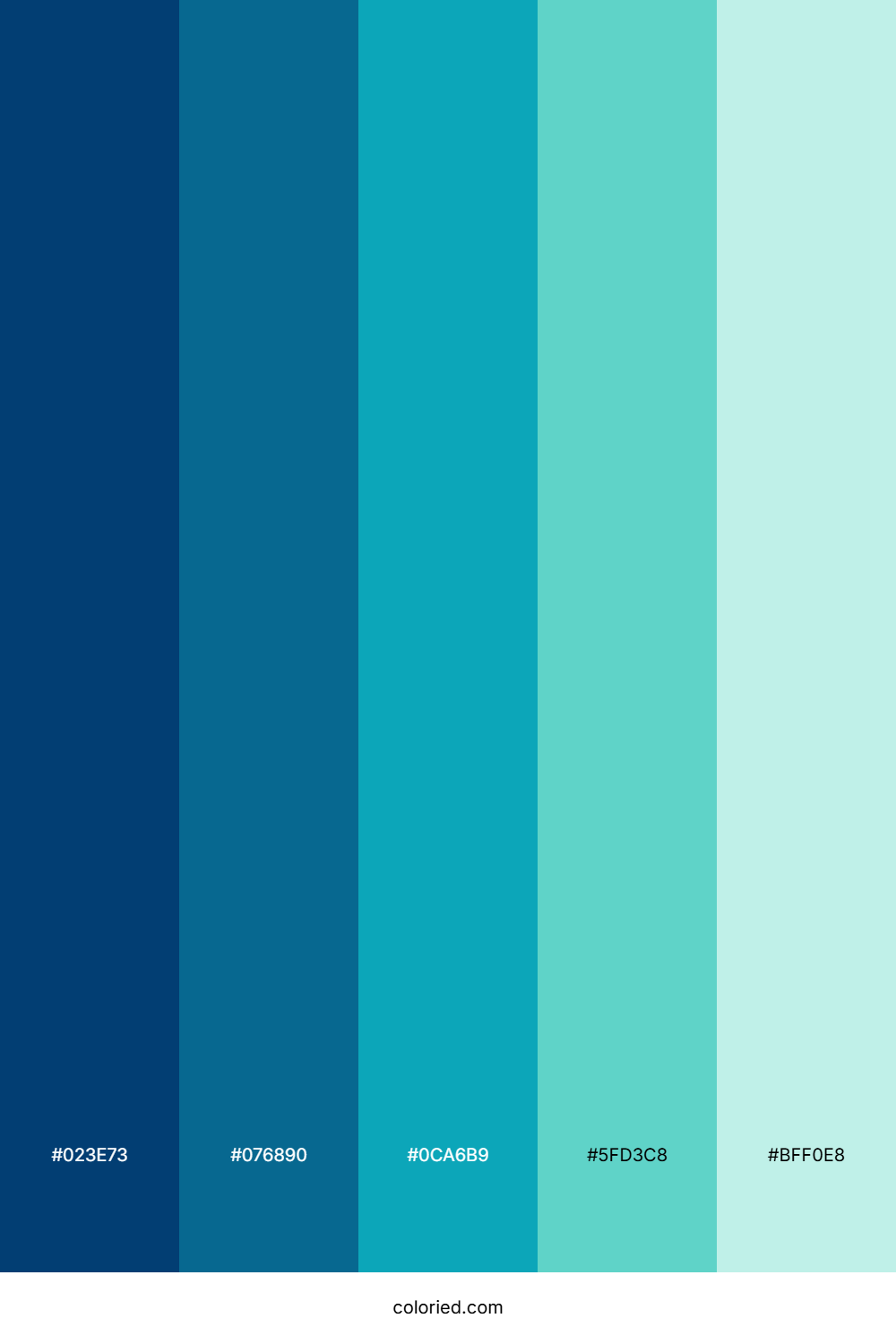Ocean Gradient Color Palette