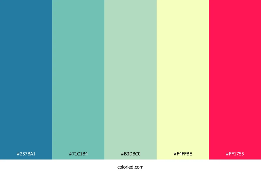 Ocean Mint Pop Color Palette