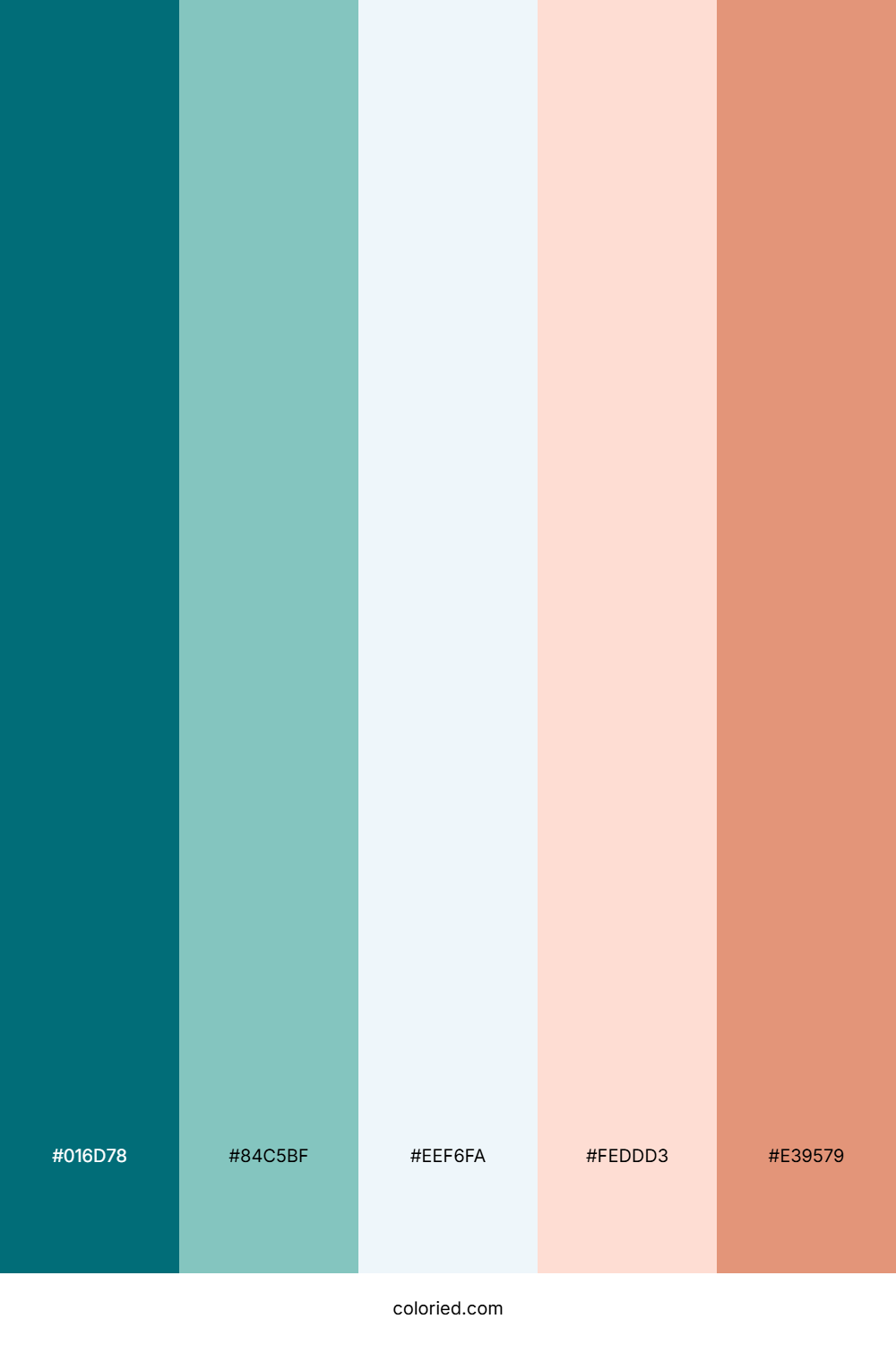 Ocean Mint Sunset Palette