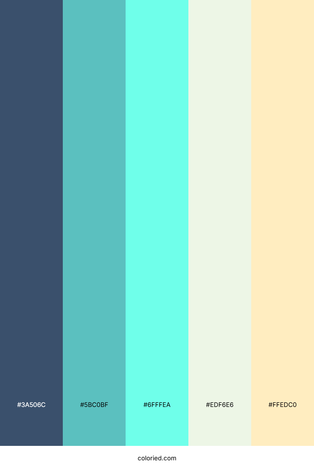 Ocean Mist Morning Color Palette