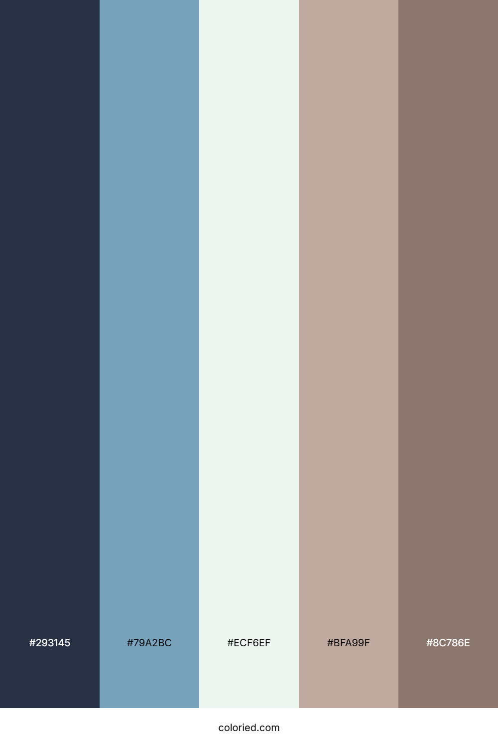 Ocean Mist Serenity Color Palette