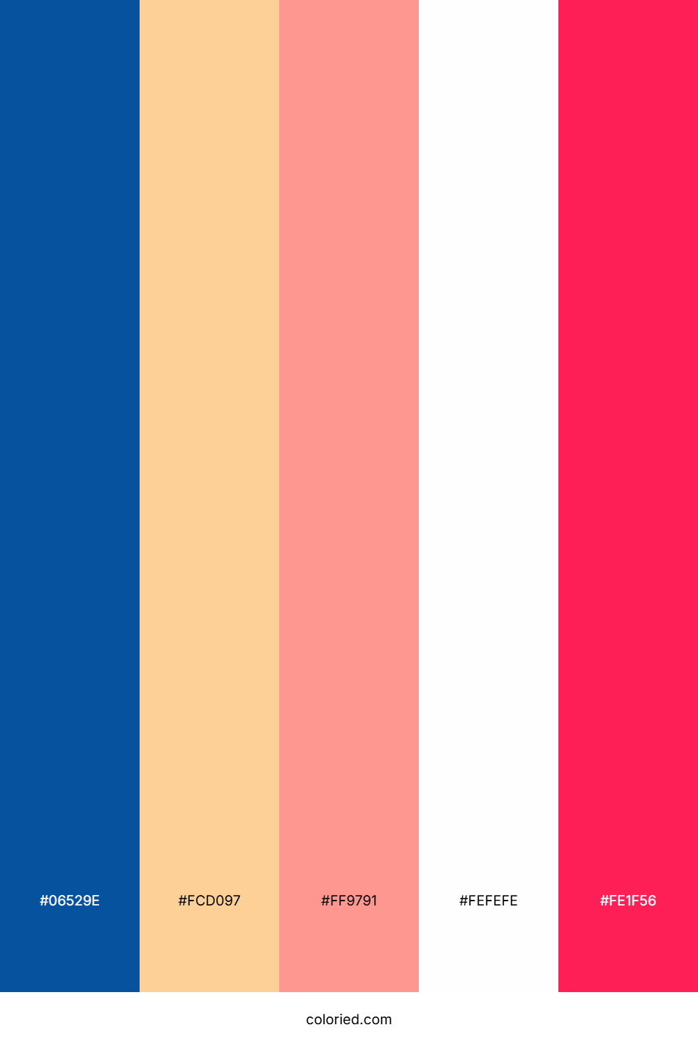 Ocean Peach Flame Color Palette