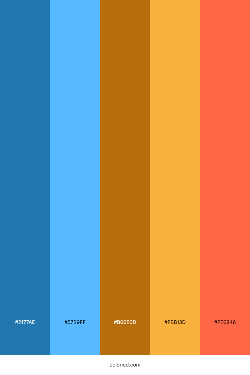 Ocean Sunset Flame Color Palette