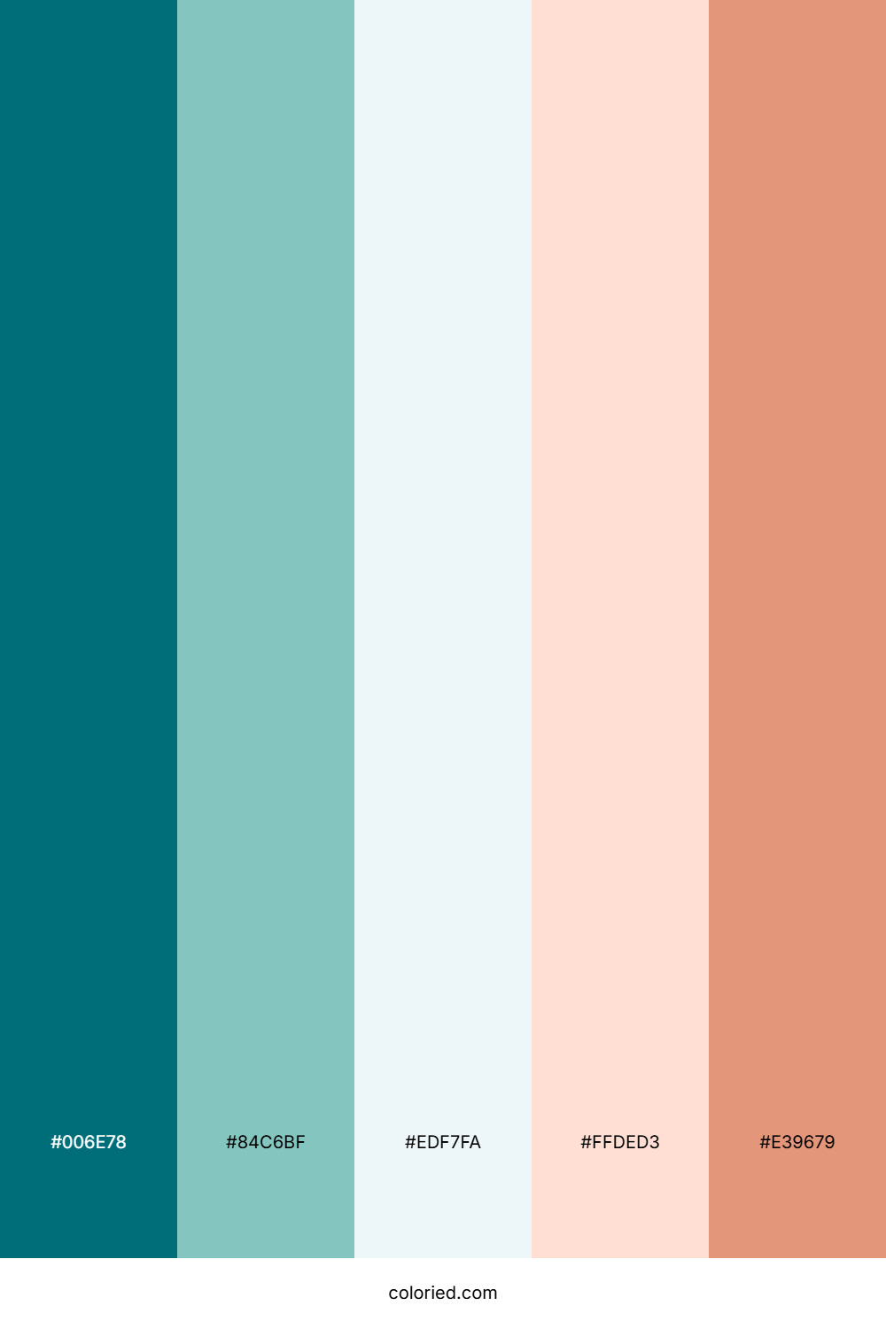 Ocean Teal Dawn Color Palette