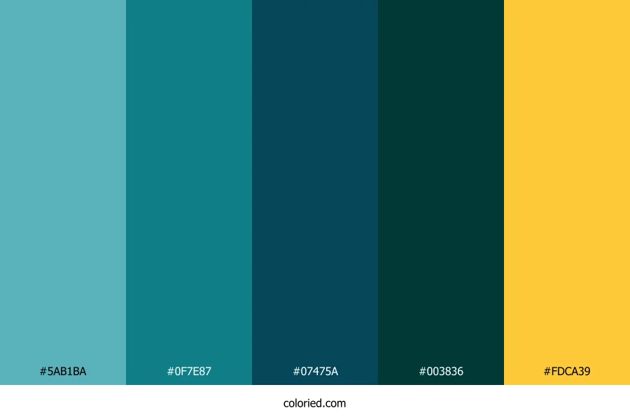 Oceanic Twilight Breeze Color Palette