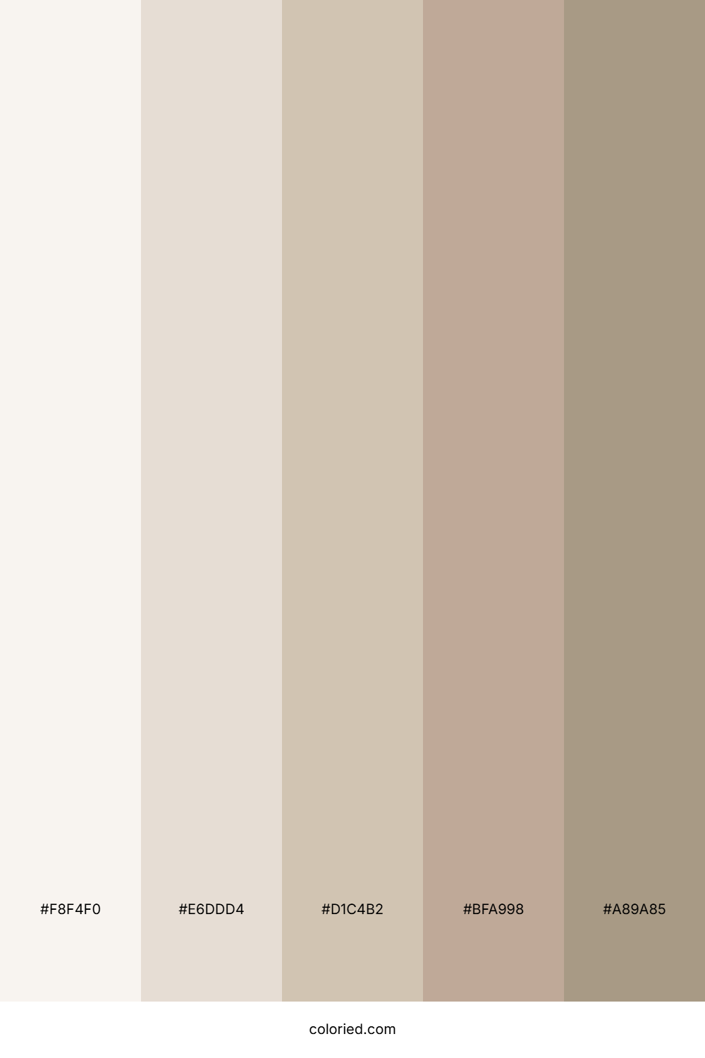 Off White and Neutrals Color Palette