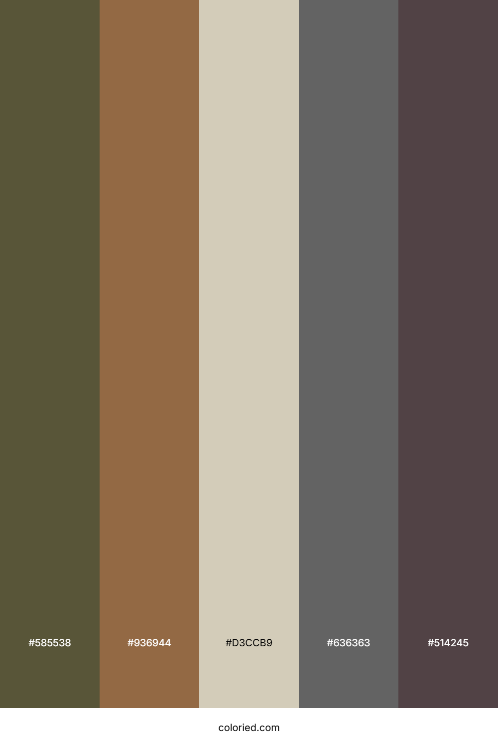 Olive And Cocoa Color Palette