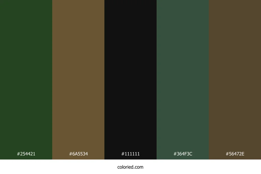 Olive and Earth Color Palette