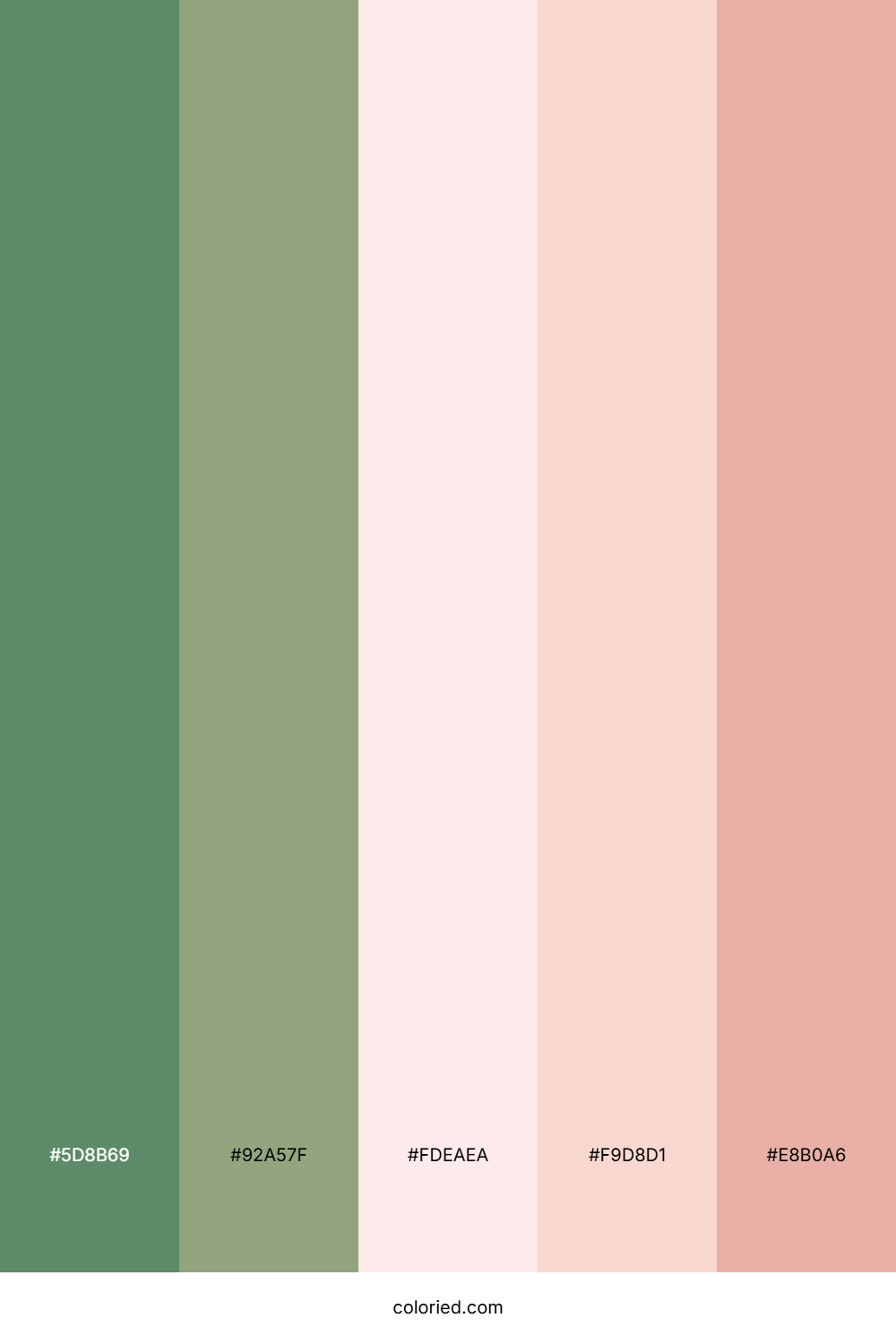 Olive and Rose Color Palette