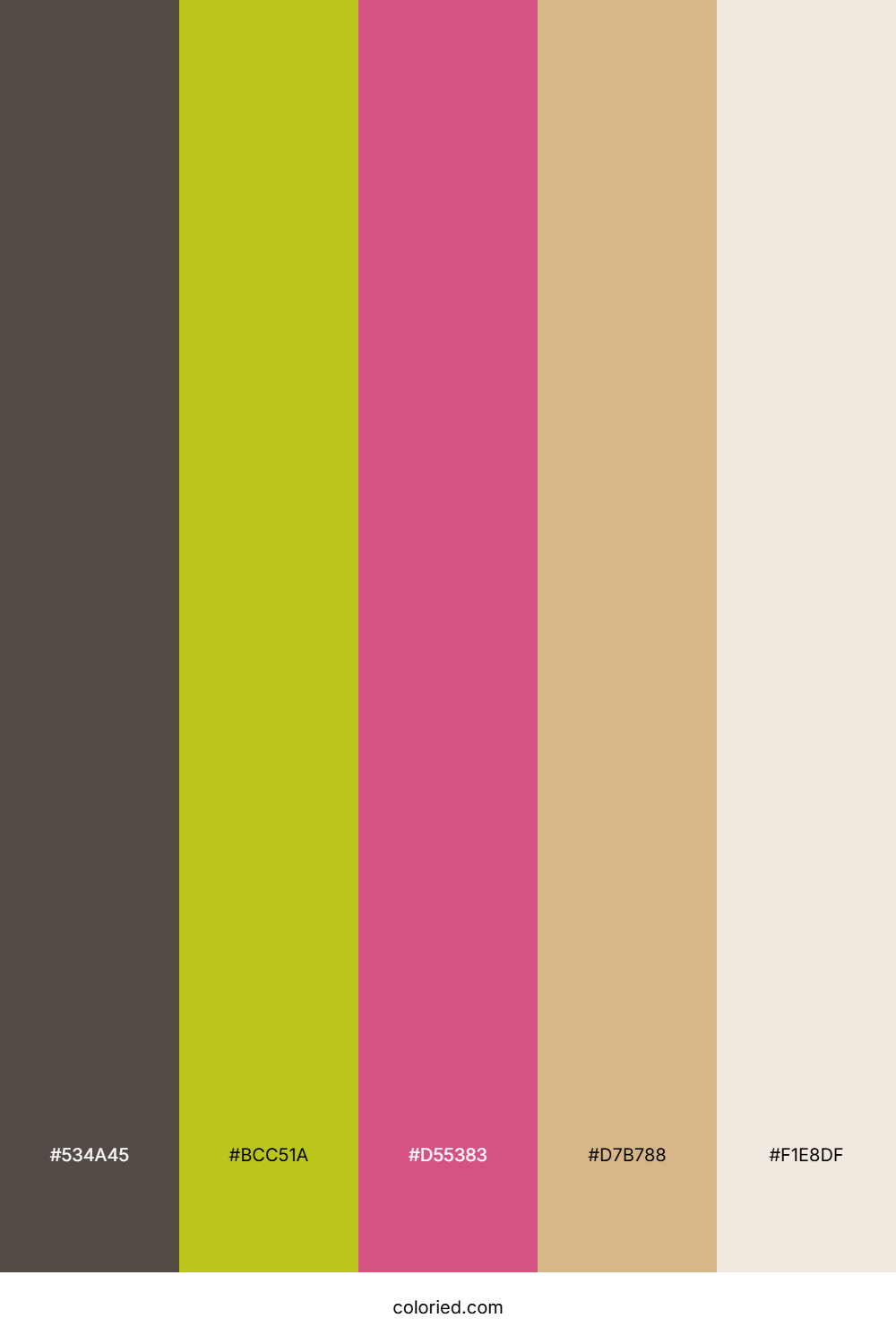 Olive Berry Sand Color Palette