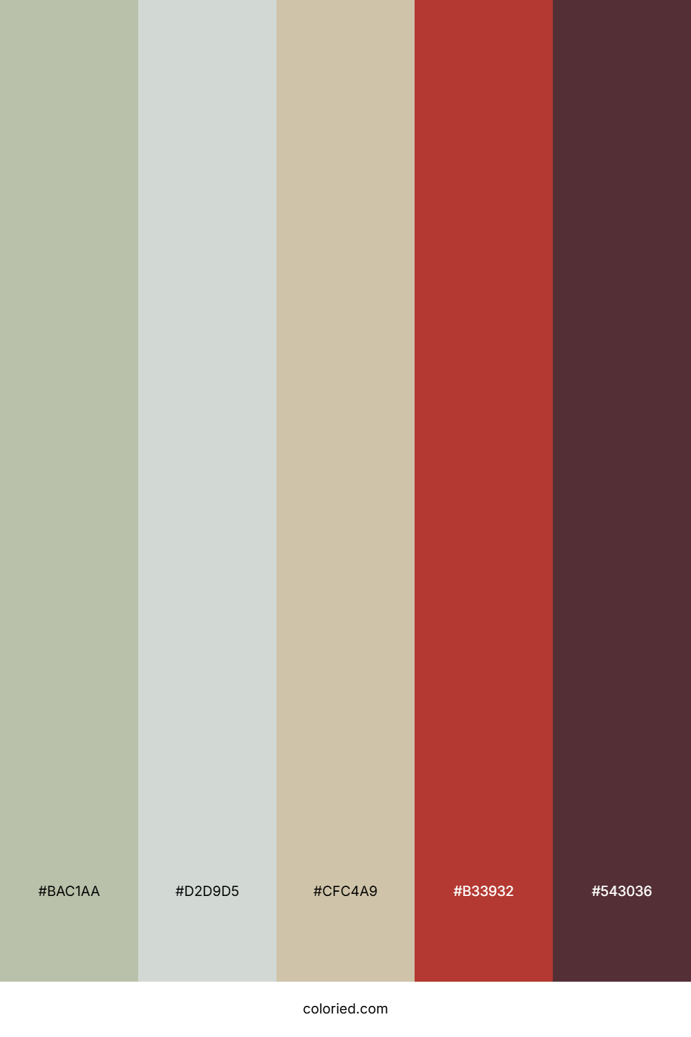 Olive Berry Sunset Palette