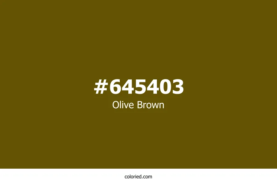 Olive Brown Color