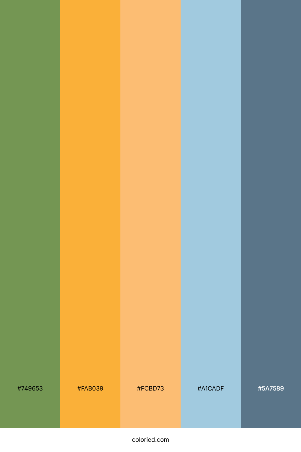 Olive Citrus Horizon Color Palette