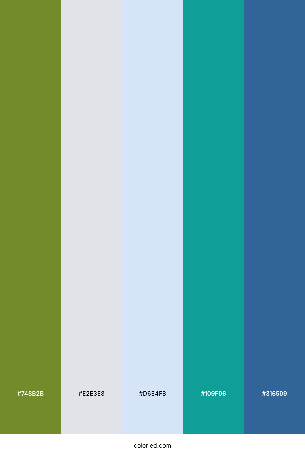 Olive Cloud Wave Color Palette
