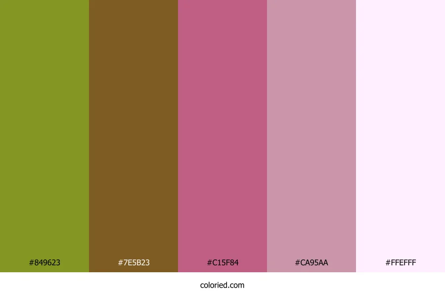Olive Cocoa Rose Color Palette